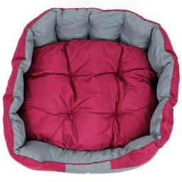 Actiaspet Burgundy/grey Waterproof Dog Bed Xxl - thumbnail 3