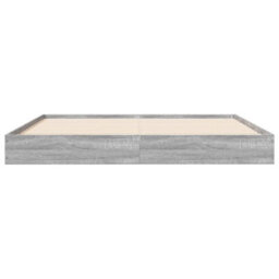Berkfield Bed Frame Without Mattress Grey Sonoma 160X200 Cm Engineered Wood - thumbnail 4