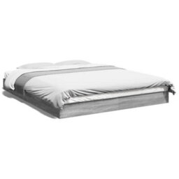 Berkfield Bed Frame Without Mattress Grey Sonoma 160X200 Cm Engineered Wood - thumbnail 2