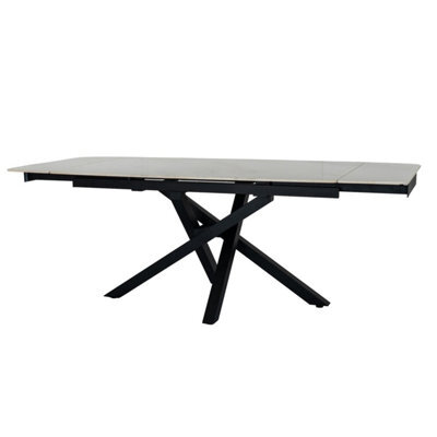 Romanby Stone Extending Dining Table 150-210Cm Stone Effect Table - image 1