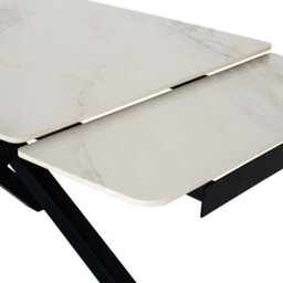 Romanby Stone Extending Dining Table 150-210Cm Stone Effect Table - thumbnail 5