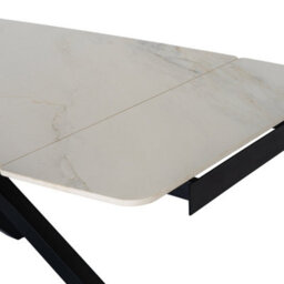 Romanby Stone Extending Dining Table 150-210Cm Stone Effect Table - thumbnail 4