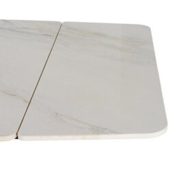 Romanby Stone Extending Dining Table 150-210Cm Stone Effect Table - thumbnail 3