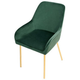 Beliani Set Of 2 Dining Chairs Loverna Velvet Green - thumbnail 7
