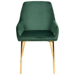 Beliani Set Of 2 Dining Chairs Loverna Velvet Green - thumbnail 4