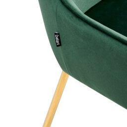 Beliani Set Of 2 Dining Chairs Loverna Velvet Green - thumbnail 8