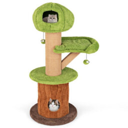 Costway Mushroom Cat Tree Indoor 148 Cm Tall Cat Tower W/ 2 Cute Condos