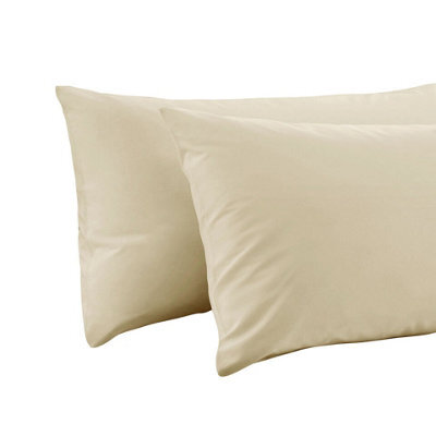 ARLinens Pair Of Pillowcase Polycotton Plain Dyed Housewife Pair Of Pillow Covers 75Cmx50Cm
