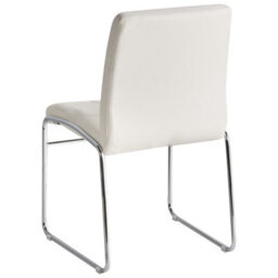 Beliani Set Of 2 Dining Chairs Kiron Faux Leather White - thumbnail 6