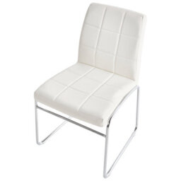 Beliani Set Of 2 Dining Chairs Kiron Faux Leather White - thumbnail 7