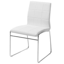 Beliani Set Of 2 Dining Chairs Kiron Faux Leather White - thumbnail 4
