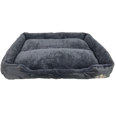 Actiaspet Faux Fur Pet Bed Black/grey Xxl - image 1