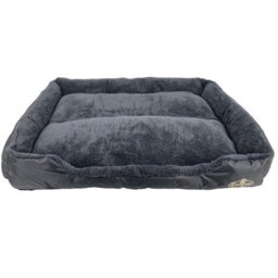 Actiaspet Faux Fur Pet Bed Black/grey Xxl - thumbnail 1