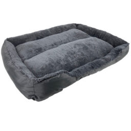 Actiaspet Faux Fur Pet Bed Black/grey Xxl - thumbnail 5