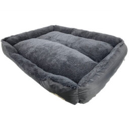 Actiaspet Faux Fur Pet Bed Black/grey Xxl - thumbnail 7