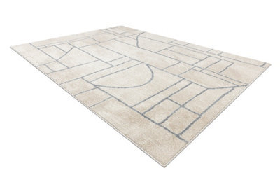 RugsX Carpet Fusion 0806 Cream Light Grey - Geometric, Modern, Abstract 200X290 Cm - image 1