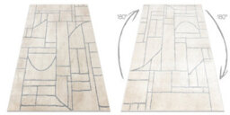 RugsX Carpet Fusion 0806 Cream Light Grey - Geometric, Modern, Abstract 200X290 Cm - thumbnail 3