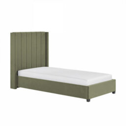 Flair Tiggy Single Ottoman Bed Khaki Green Velvet - thumbnail 4