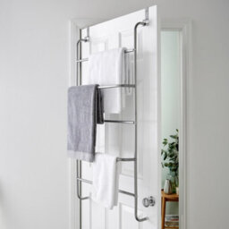 House Of Home 5 Tier Over Door Towel Rail & Clothes Airer Hanging Storage Rack - thumbnail 1