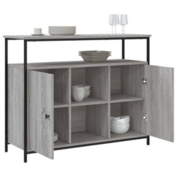 Berkfield Classic Sideboard Grey Sonoma 100X35X80 Cm Engineered Wood - thumbnail 4