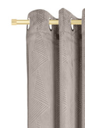 Unknown 16-19mm Fenton Extendable Eyelet Metal Curtain Pole Set Gold 160-300Cm - thumbnail 2