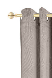 Unknown 16-19mm Fenton Extendable Eyelet Metal Curtain Pole Set Gold 160-300Cm