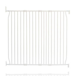 Safetots Screw Fit Metal Baby Gate, White, 120Cm - 130Cm - thumbnail 1