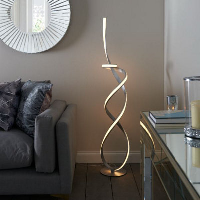 Pagazzi Lighting Pagazzi Zkylar Led Matte Silver Floor Lamp - image 1