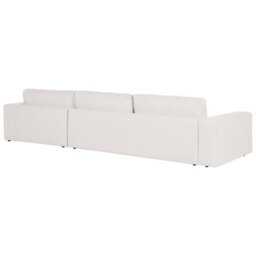 Beliani Corner Sofa 5 Seater Lofoten Fabric Off-White Left Hand - thumbnail 5