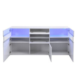 Furniture in Fashion Kirsten High Gloss Sideboard In White With Led Lighting - thumbnail 8
