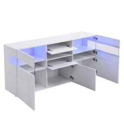 Furniture in Fashion Kirsten High Gloss Sideboard In White With Led Lighting - thumbnail 9