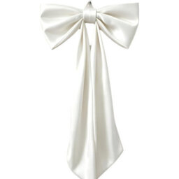Amorly 48In Oversized Giant White Bow, Gothic Hanging Decor For Halloween, Mantel, Entryway,wall,christmas Tree Topper & Party Decoration - thumbnail 4