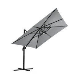 Thehotsale 3M Square Cantilever Parasol With Solar Light And Parasol Base - thumbnail 4