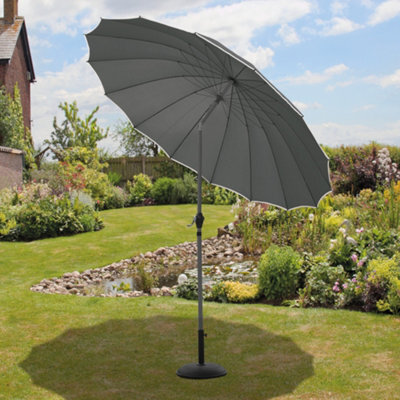 Suntime Garden Shanghai 2.7M Dark Grey Oriental Parasol
