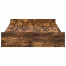 Berkfield Storage Bed Frame Smoked Oak 120 X 200 Cm Engineered Wood - thumbnail 6