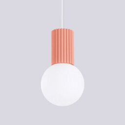 Luminosa Lighting Luminosa Halo Slim Pendant Ceiling Light Peach 1X G9 - thumbnail 4