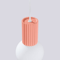 Luminosa Lighting Luminosa Halo Slim Pendant Ceiling Light Peach 1X G9 - thumbnail 6