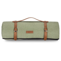 Vonshef Picnic Blanket, Green Herringbone Outdoor Rug With Waterproof Backing, 8 Person Weatherproof Travel Picnic Mat, 200X220Cm - thumbnail 9