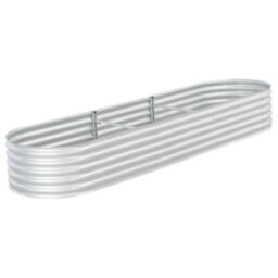 Berkfield Garden Raised Bed 320X80X44 Cm Galvanised Steel Silver