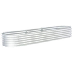 Berkfield Garden Raised Bed 320X80X44 Cm Galvanised Steel Silver - thumbnail 3
