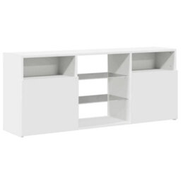 Vidaxl Tv Cabinet With Led Lights White 120X30X50 Cm Tv Cabinets - thumbnail 6