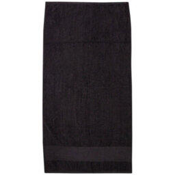 Towel City Printable Border Hand Towel Black (One Size)