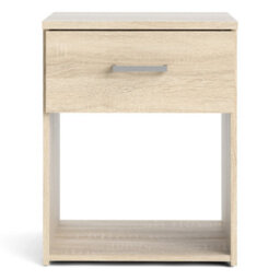 Furniture To Go Space Bedside 1 Drawer In Oak (W) 37.6 X  (H) 47.5 X  (D) 35.9Cm - thumbnail 3