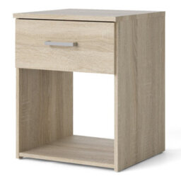 Furniture To Go Space Bedside 1 Drawer In Oak (W) 37.6 X  (H) 47.5 X  (D) 35.9Cm - thumbnail 4