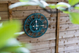 Marco Paul Large Outdoor Wall Clock 12 In Outside Waterproof Garden Clock - thumbnail 4