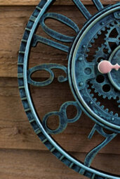 Marco Paul Large Outdoor Wall Clock 12 In Outside Waterproof Garden Clock - thumbnail 6