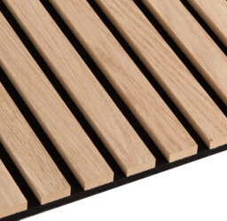 Wvh Acupanel Contemporary Natural Oak Slat Acoustic Wood Wall Panel, Premium, Grey Felt Backing, 120Cm X 60Cm - thumbnail 5