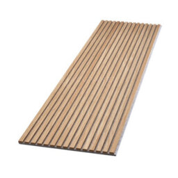 Wvh Acupanel Contemporary Natural Oak Slat Acoustic Wood Wall Panel, Premium, Grey Felt Backing, 120Cm X 60Cm - thumbnail 3