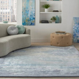 Silver Handmade Wool Handmade Luxurious Modern Optical/ (3D) Rug For Living Room And Bedroom-259Cm X 351Cm - thumbnail 1