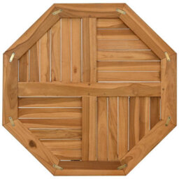Berkfield Table Top 70X70X2.5 Cm Octagonal Solid Wood Teak - thumbnail 5